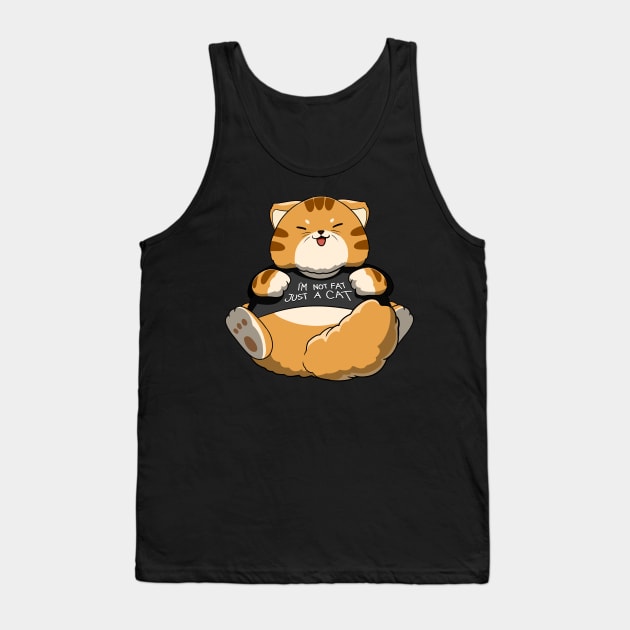 Fat Cat Tank Top by Irlustra Studio